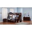Leo & Lacey Twin Over Full Staircase Storage Bunk Bed