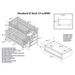 Leo & Lacey Twin Over Full Staircase Storage Bunk Bed