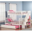 Leo & Lacey Twin Over Full Staircase Trundle Bunk Bed