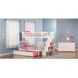 Leo & Lacey Twin Over Full Staircase Trundle Bunk Bed