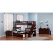 Leo & Lacey Twin Over Full Staircase Storage Bunk Bed