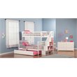 Leo & Lacey Twin Over Full Staircase Trundle Bunk Bed