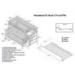 Leo & Lacey Twin Over Full Staircase Trundle Bunk Bed