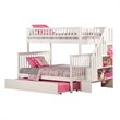 Leo & Lacey Twin Over Full Staircase Trundle Bunk Bed