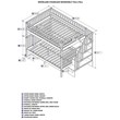 Leo & Lacey Full Over Full Staircase Bunk Bed in White