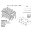 Leo & Lacey Full Over Full Staircase Storage Bunk Bed