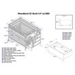 Leo & Lacey Full Over Full Staircase Storage Bunk Bed