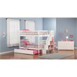 Leo & Lacey Full Over Full Staircase Trundle Bunk Bed