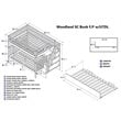 Leo & Lacey Full Over Full Staircase Trundle Bunk Bed