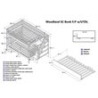 Leo & Lacey Full Over Full Staircase Trundle Bunk Bed