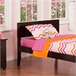 Leo & Lacey Contemporary Twin Modern Wood Panel Headboard in Espresso