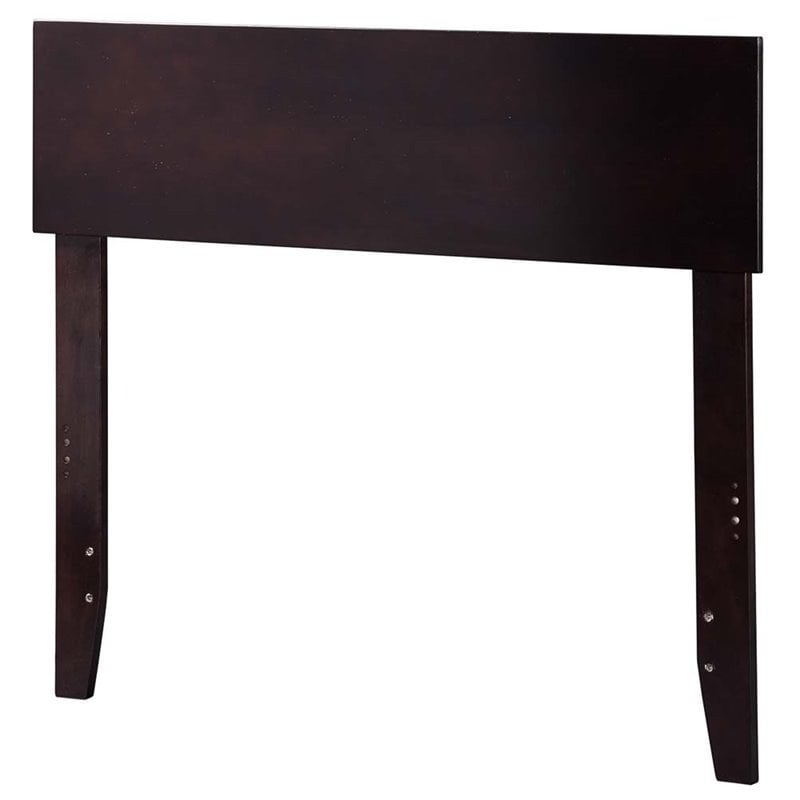 Leo & Lacey Contemporary Twin Modern Wood Panel Headboard in Espresso