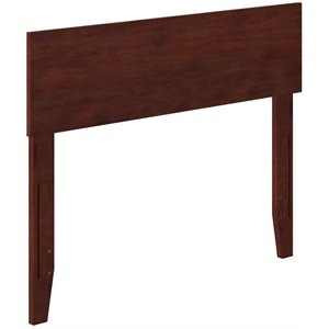 Leo & Lacey Contemporary Twin Modern Wood Panel Headboard in Walnut