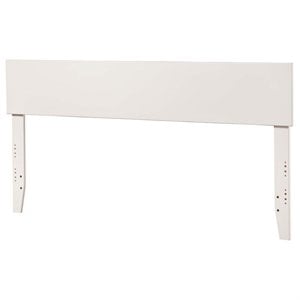 Leo & Lacey Contemporary Full Modern Wood Panel Headboard in White