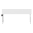 Leo & Lacey Contemporary Queen Modern Wood Panel Headboard in White