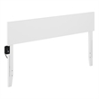 Leo & Lacey Contemporary Queen Modern Wood Panel Headboard in White