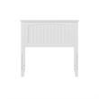 Leo & Lacey Contemporary Twin Wood Panel Headboard in White Finish