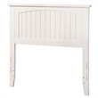 Leo & Lacey Contemporary Twin Wood Panel Headboard in White Finish