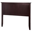 Leo & Lacey Contemporary Full Wood Panel Headboard in Espresso