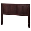 Leo & Lacey Contemporary Queen Wood Panel Headboard in Espresso
