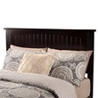 Leo & Lacey Contemporary Queen Wood Panel Headboard in Espresso