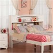 Leo & Lacey Contemporary Full Wood Bookcase Headboard in White