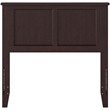 Leo & Lacey Contemporary Twin Solid Wood Panel Headboard in Espresso