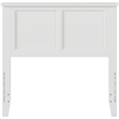 Leo & Lacey Contemporary Twin Solid Wood Panel Headboard in White