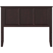 Leo & Lacey Contemporary Full Solid Wood Panel Headboard in Espresso
