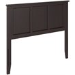 Leo & Lacey Contemporary Full Solid Wood Panel Headboard in Espresso