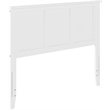 Leo & Lacey Contemporary Full Solid Wood Panel Headboard in White