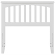 Leo & Lacey Contemporary Twin Wood Headboard in White Finish