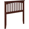 Leo & Lacey Contemporary Twin Wood Headboard in Walnut Finish