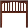 Leo & Lacey Contemporary Twin Wood Headboard in Walnut Finish
