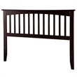 Leo & Lacey Contemporary Queen Wood Headboard in Espresso Finish