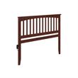 Leo & Lacey Contemporary Queen Wood Headboard in Walnut Finish