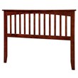 Leo & Lacey Contemporary King Wood Headboard in Walnut Finish
