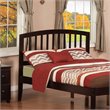 Leo & Lacey Contemporary Mission-Inspired Full Wood Headboard in Espresso