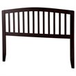 Leo & Lacey Contemporary Mission-Inspired Full Wood Headboard in Espresso