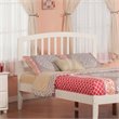 Leo & Lacey Contemporary Mission-Inspired Full Wood Headboard in White
