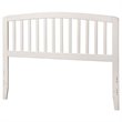 Leo & Lacey Contemporary Mission-Inspired Full Wood Headboard in White