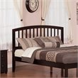 Leo & Lacey Contemporary Mission-Inspired Queen Wood Headboard in Espresso