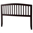 Leo & Lacey Contemporary Mission-Inspired Queen Wood Headboard in Espresso