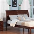 Leo & Lacey Contemporary Queen Sleigh Wood Headboard in Walnut