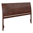 Leo & Lacey Contemporary King Sleigh Wood Headboard in Walnut