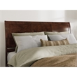 Leo & Lacey Contemporary King Sleigh Wood Headboard in Walnut