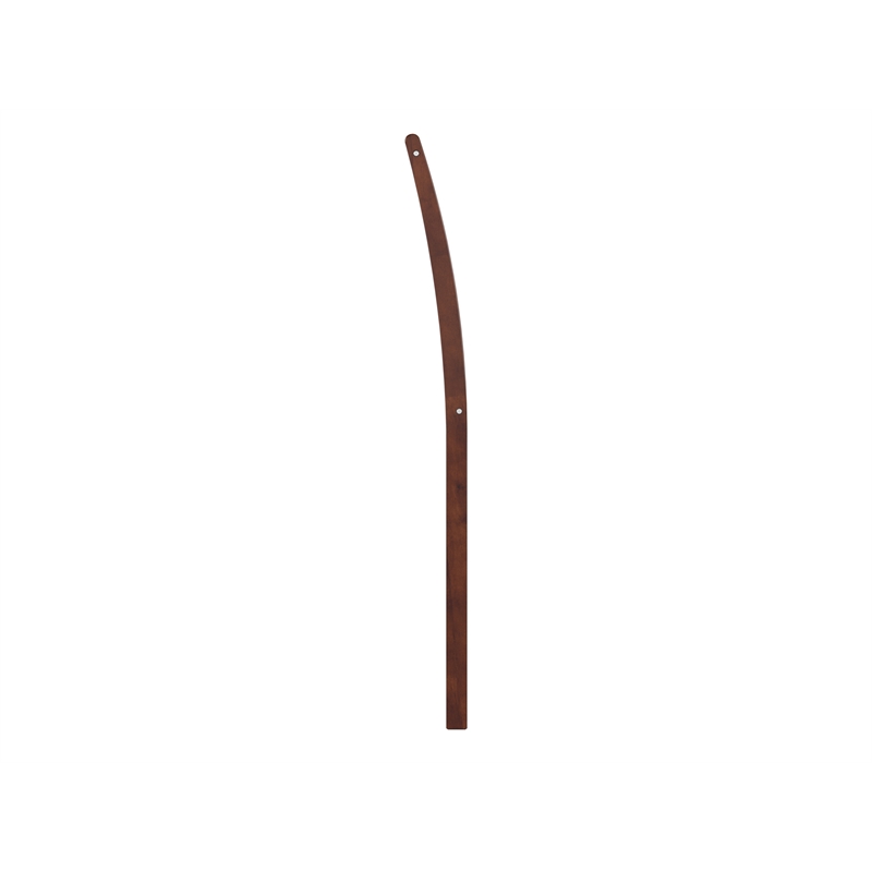 Leo & Lacey Contemporary King Sleigh Wood Headboard in Walnut