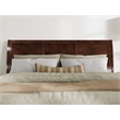 Leo & Lacey Contemporary King Sleigh Wood Headboard in Walnut