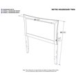 Leo & Lacey Twin Panel Headboard in White