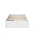 Leo & Lacey Solid Wood Urban Full Storage Platform Bed in White